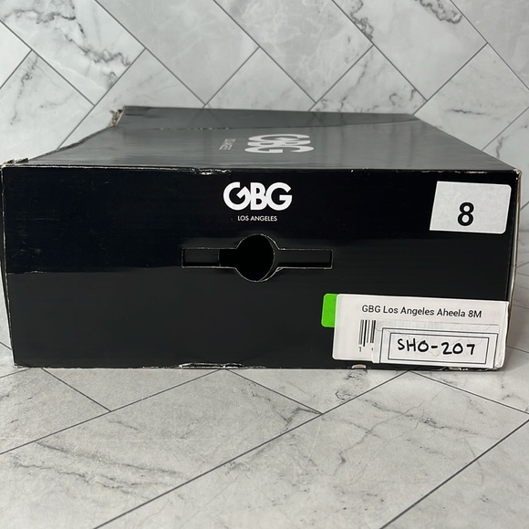 NWT GBG Los Angeles Blue Aheela Wedge Heel Shoe Size 8M - Picture 9 of 9